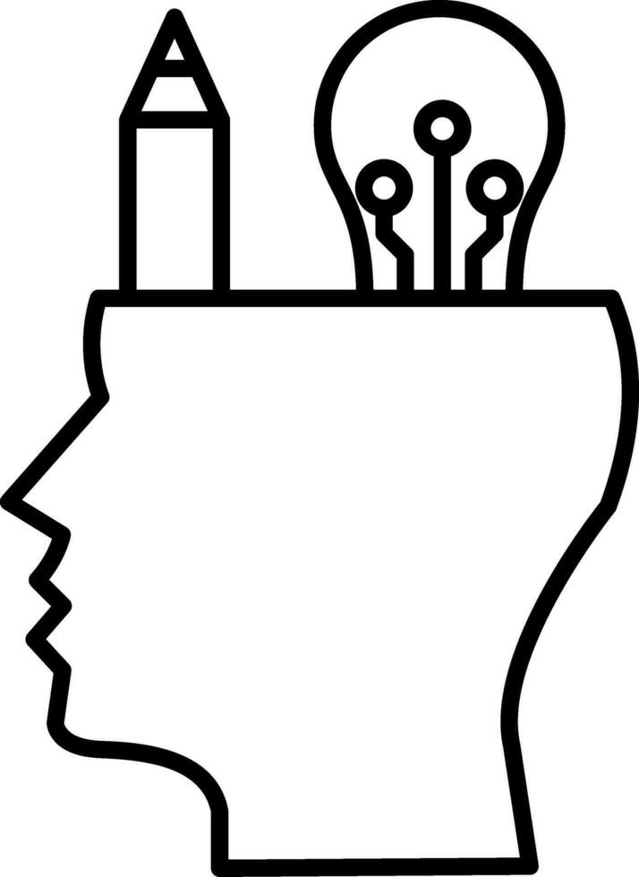 Designer Line Icon vector