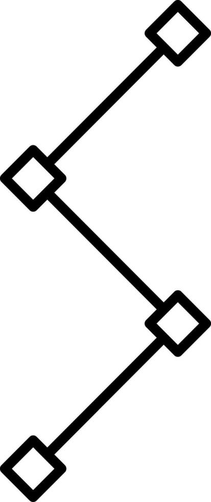 camino línea icono vector