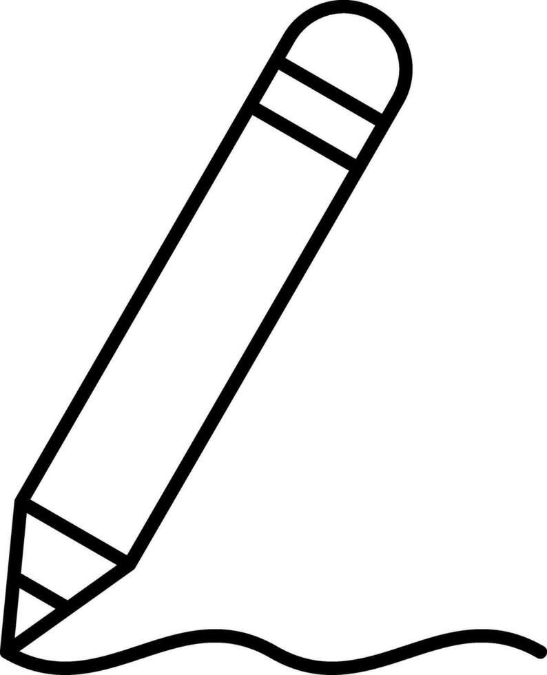 Pencil Line Icon vector