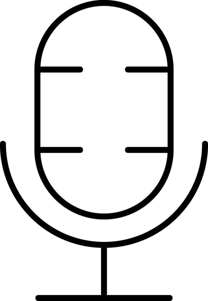 Podcast Line Icon vector