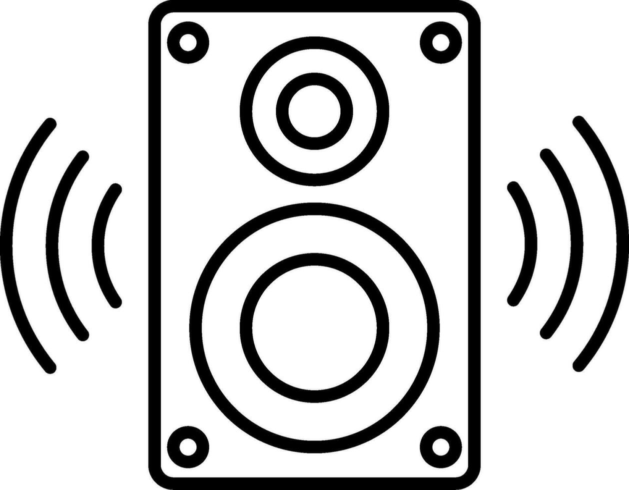 Speaker Line Icon vector