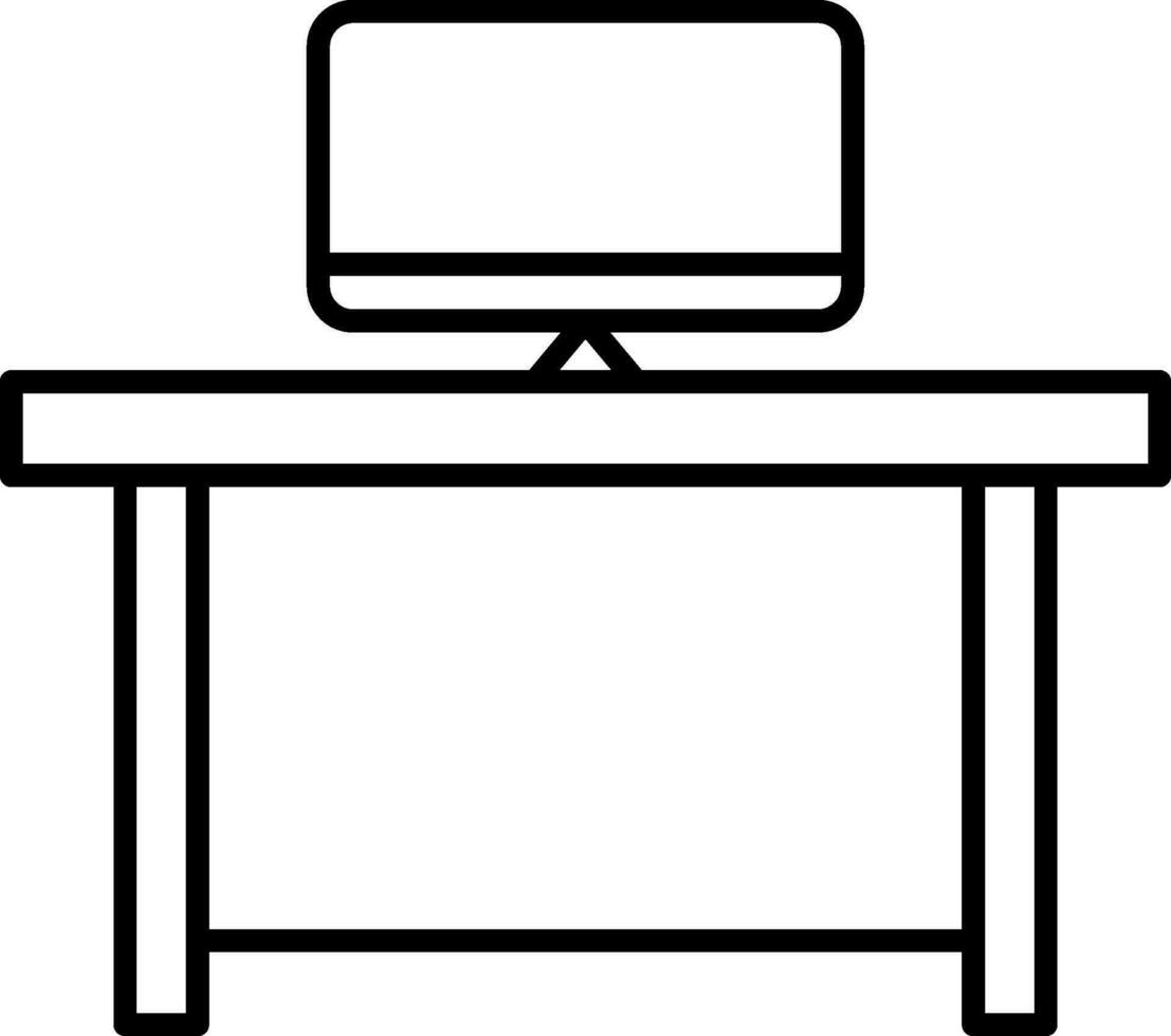 Workspace Line Icon vector