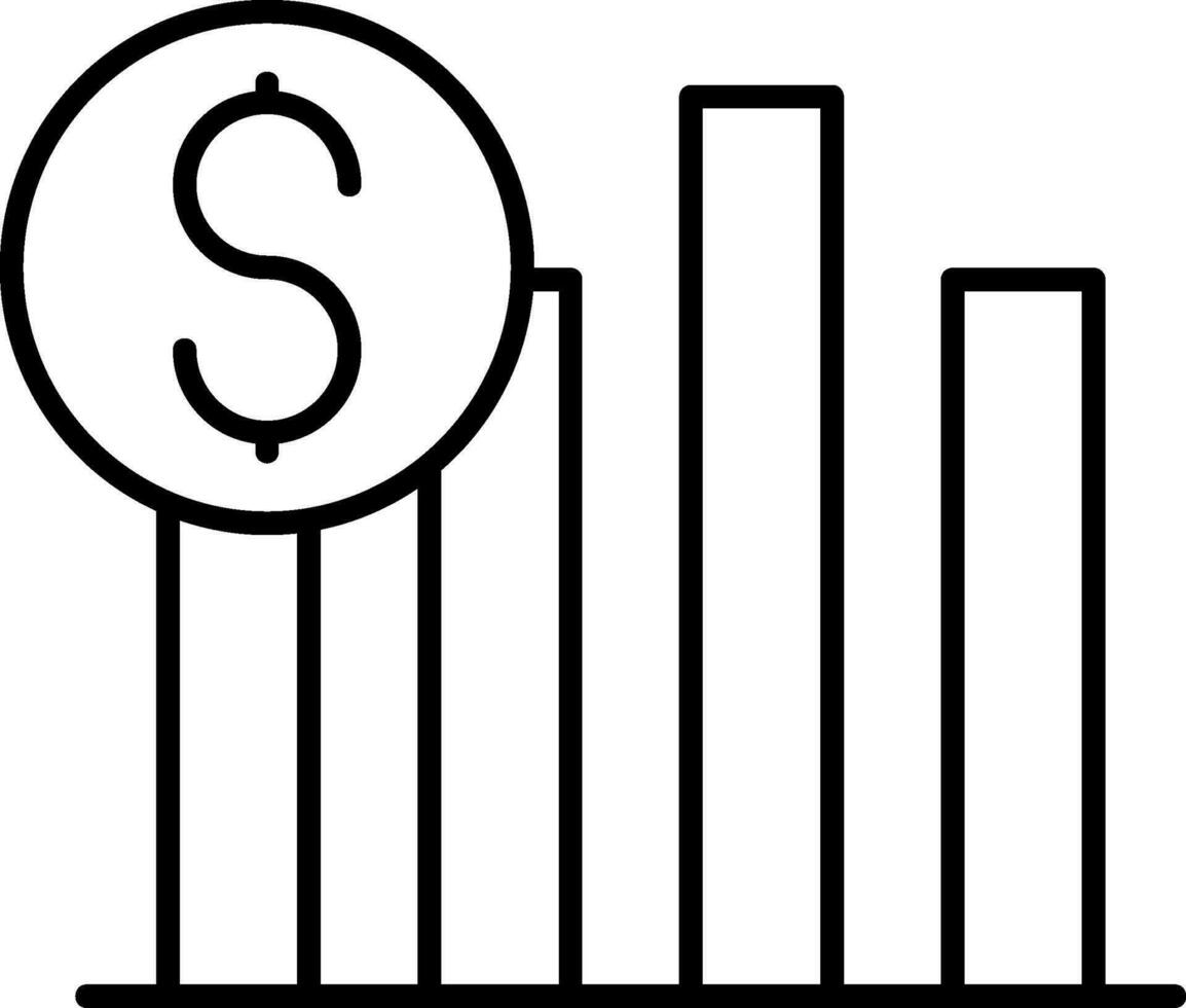 Sales Line Icon vector