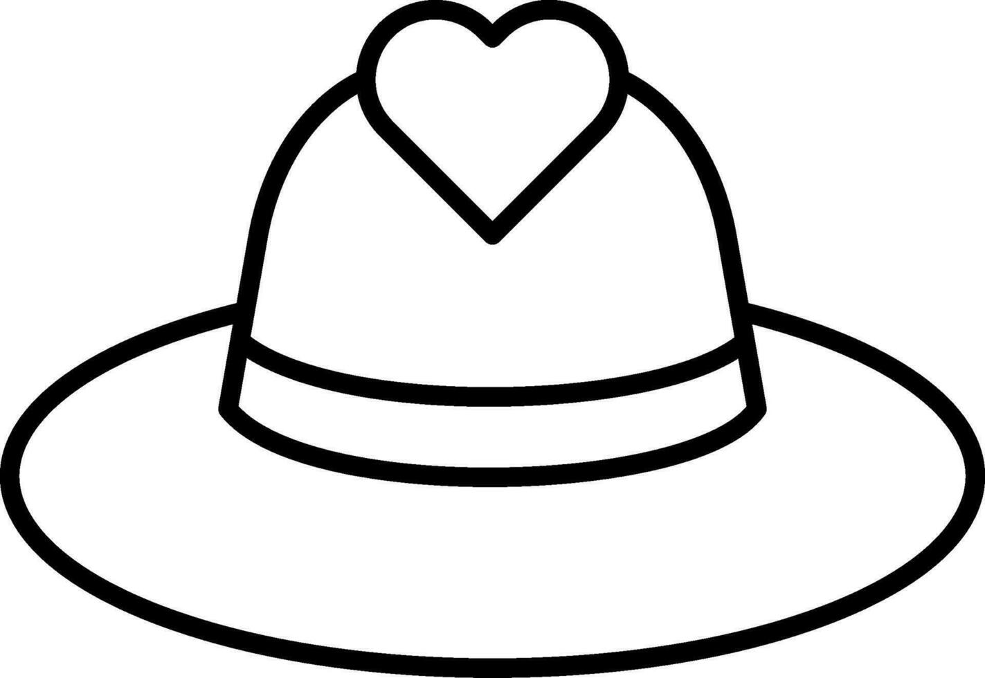 Hat Line Icon vector