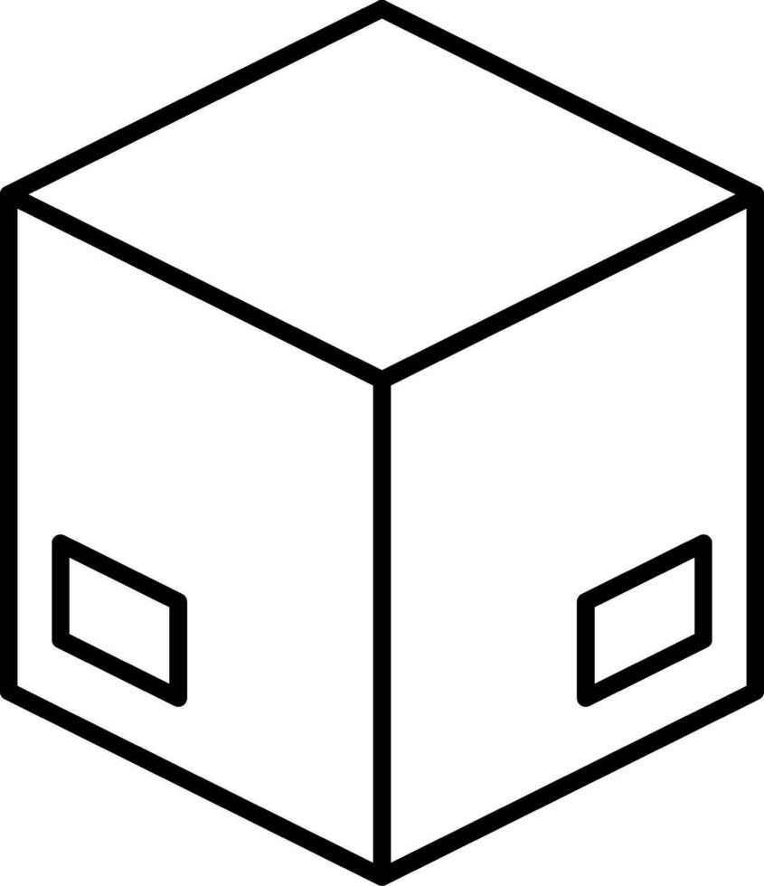 Box Line Icon vector