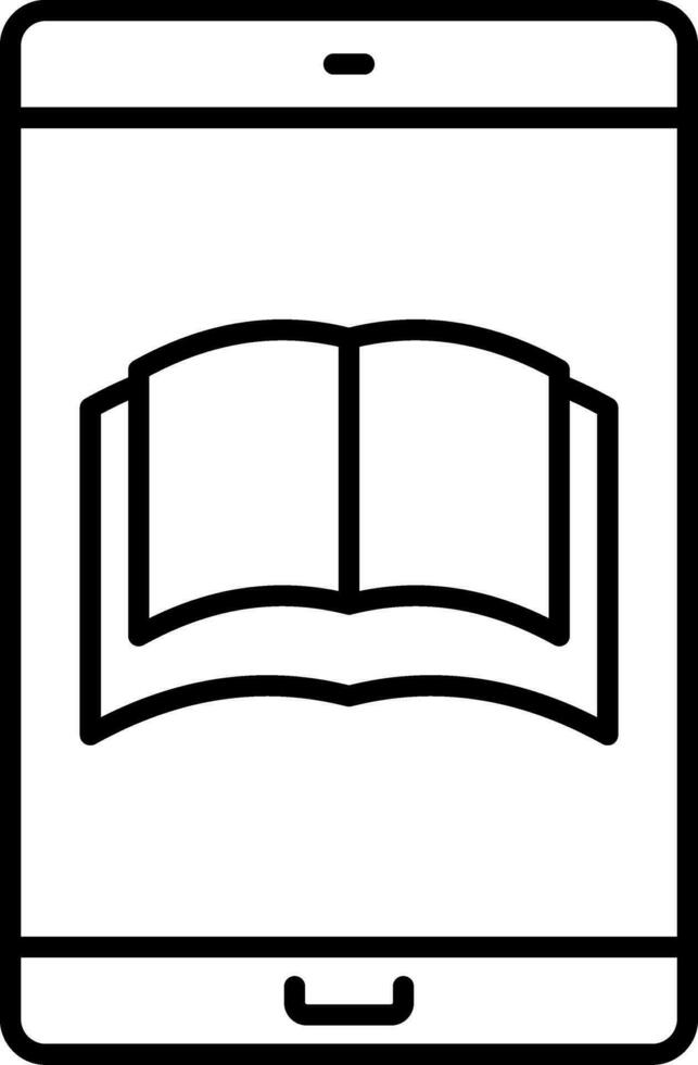 Education App Line Icon vector