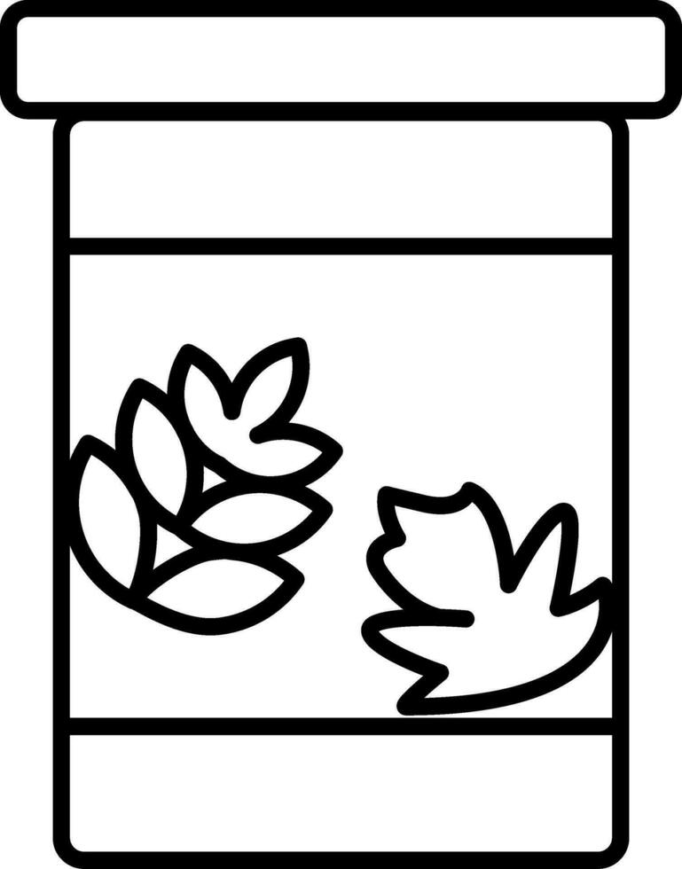Dried Line Icon vector