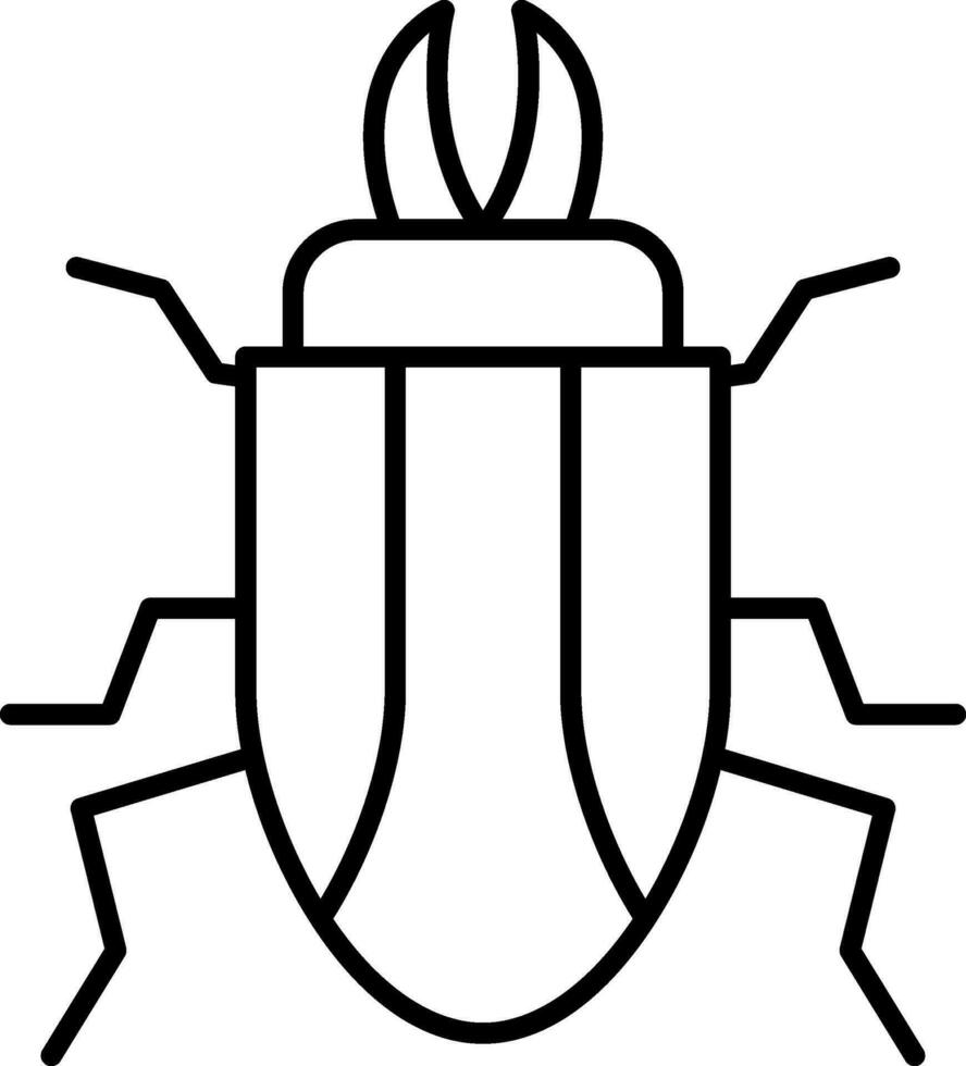 Beetle Line Icon vector