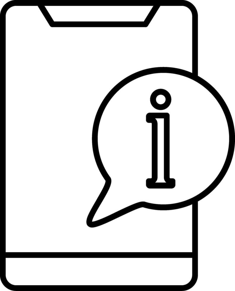 Information Line Icon vector