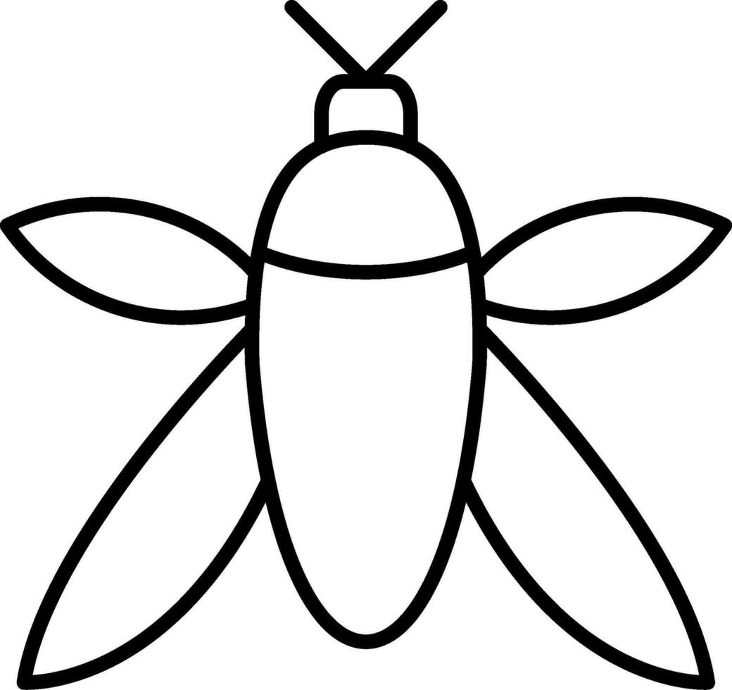 Insect Line Icon vector
