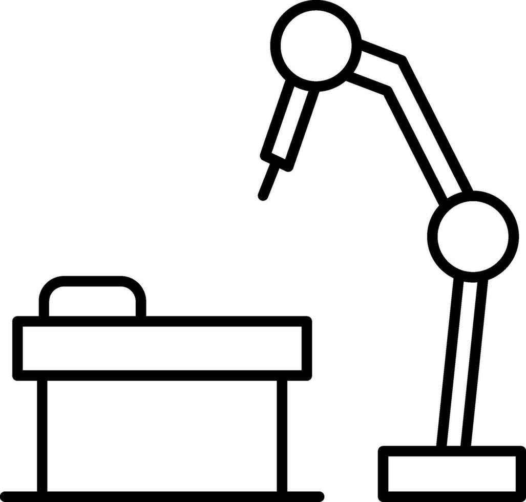 Robotic Surgery Line Icon vector