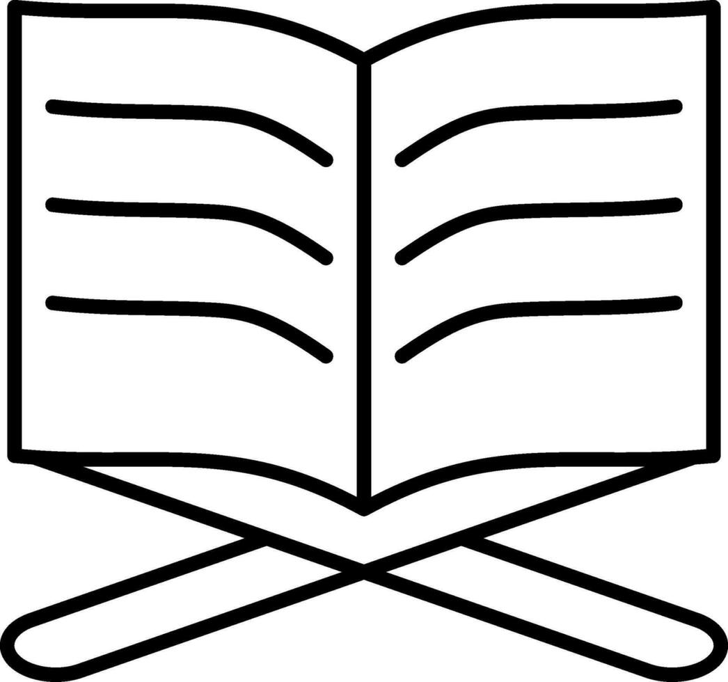 Quran Line Icon vector
