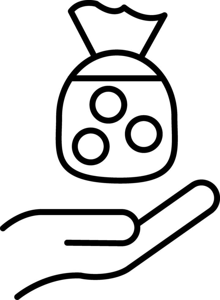 Zakat Line Icon vector