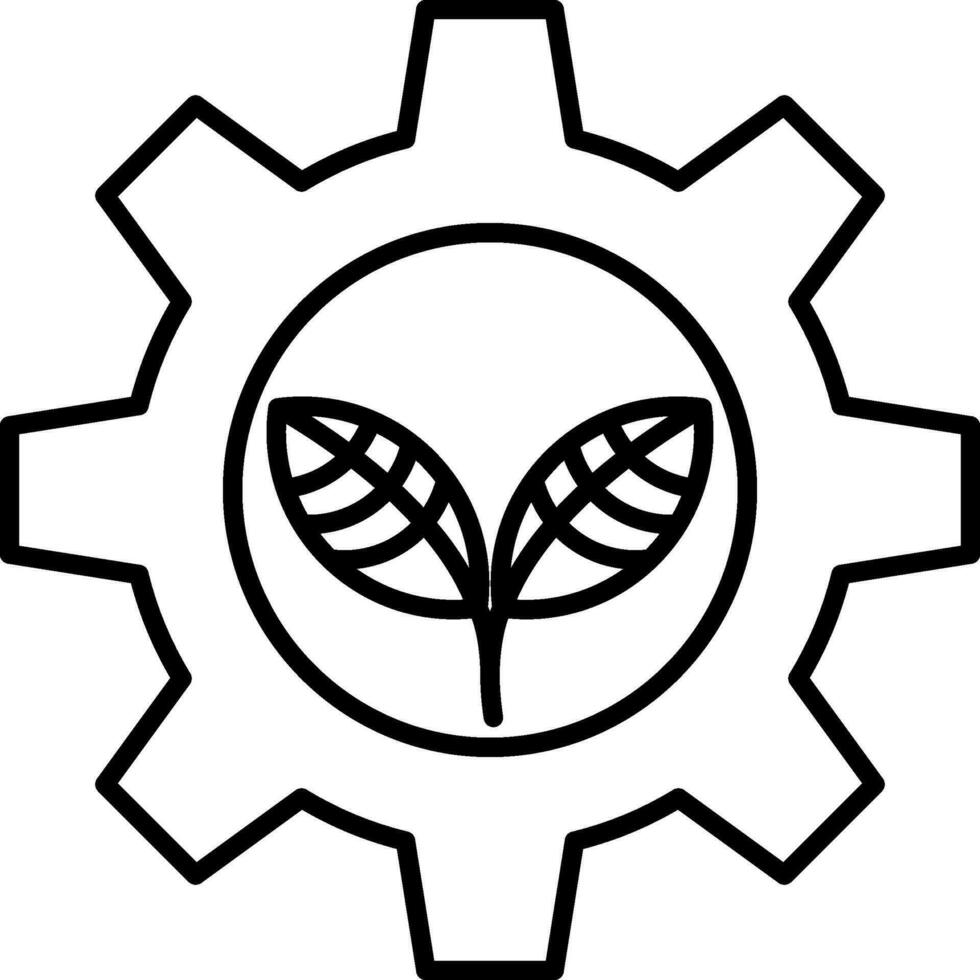 Ecology Line Icon vector