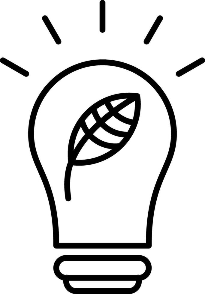 Bulb Line Icon vector