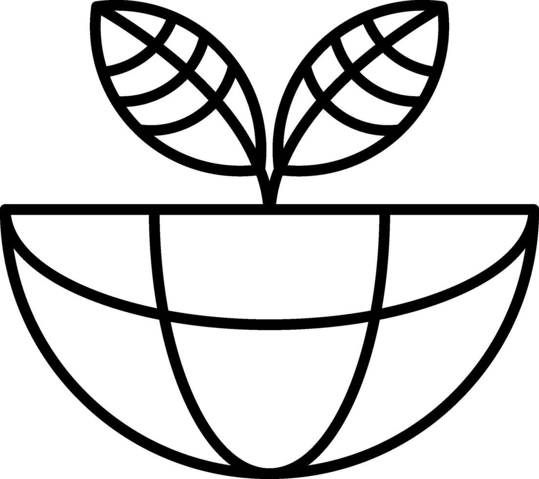 Ecosystem Line Icon vector