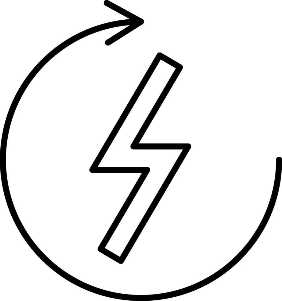 Renewable Energy Line Icon vector