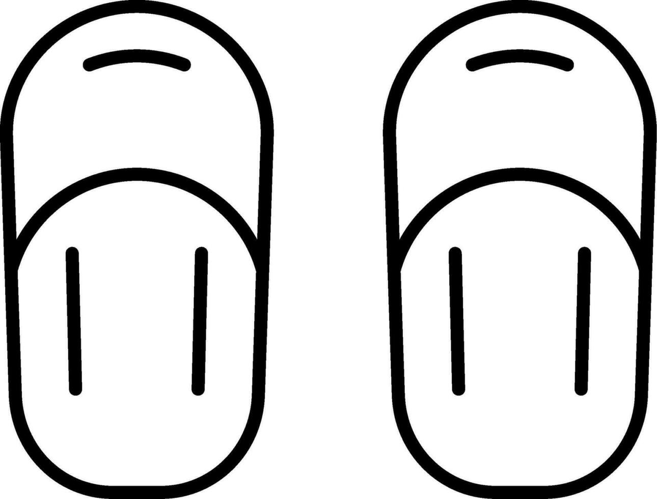 Sandal Line Icon vector