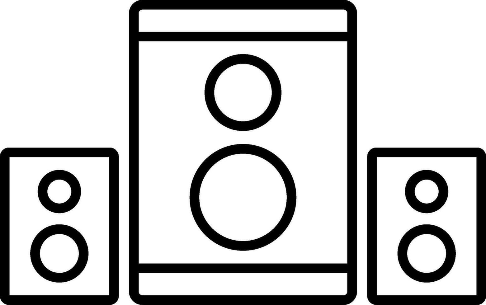 Speaker Line Icon vector