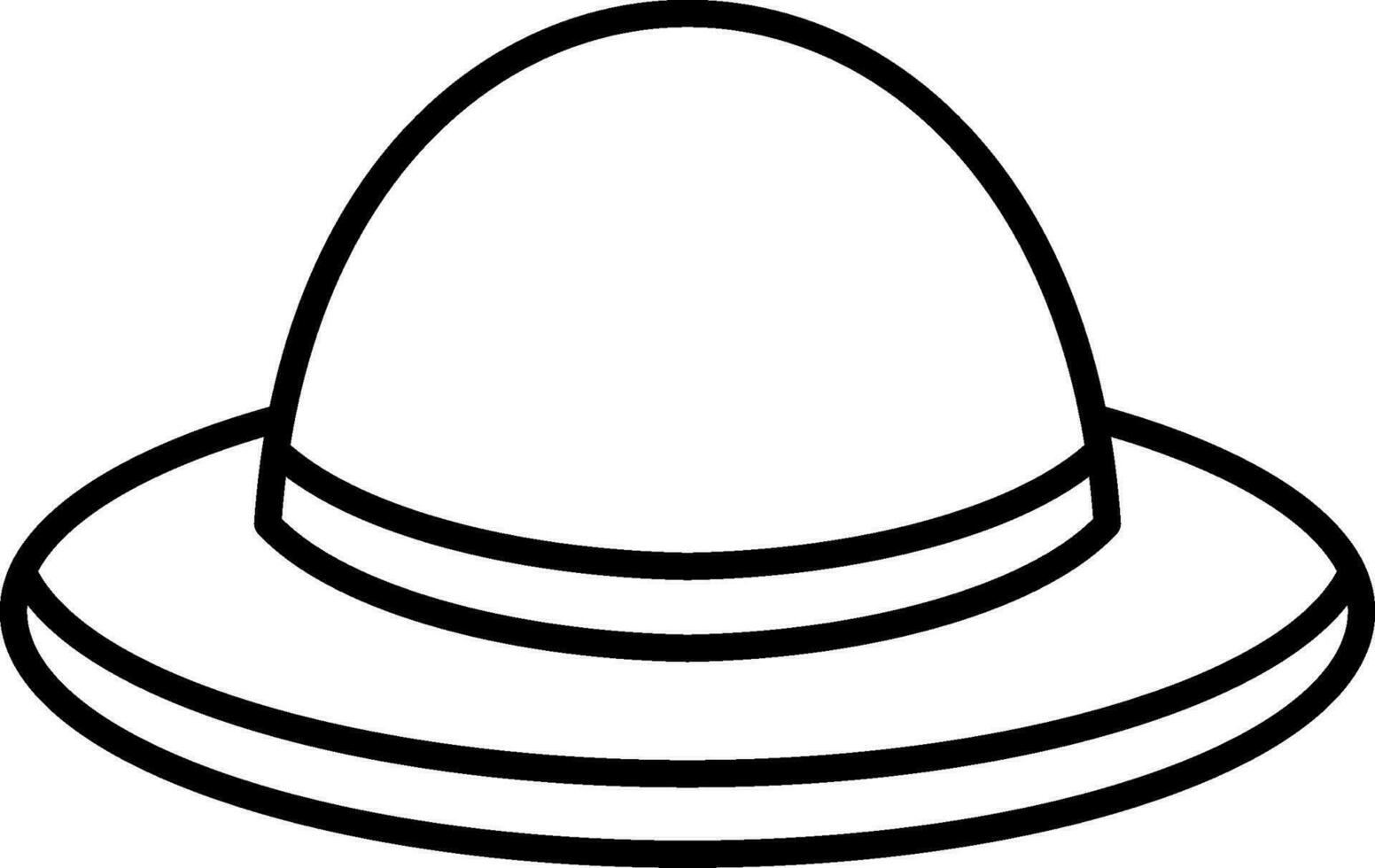 Hat Line Icon vector