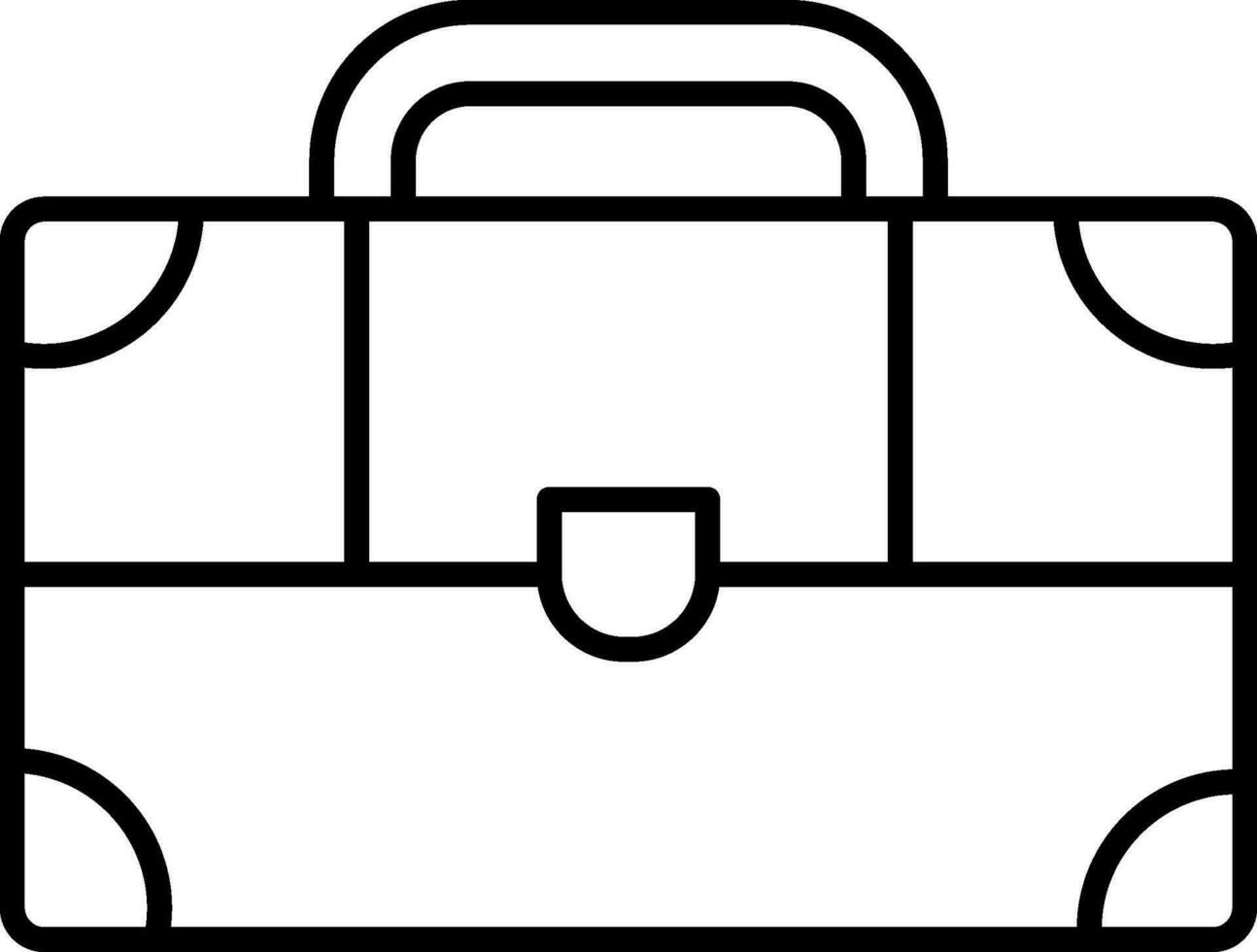 Suitcase Line Icon vector