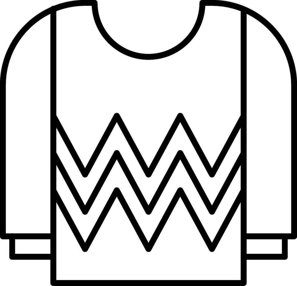 Jersey Line Icon vector