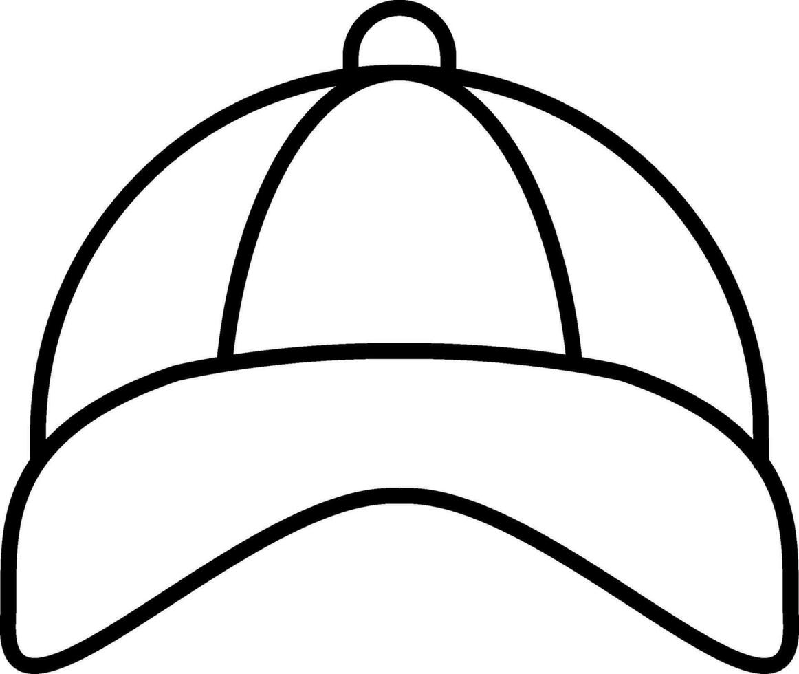 cap Line Icon vector