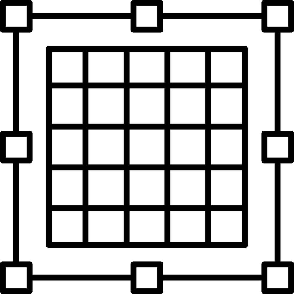 Grid Line Icon vector