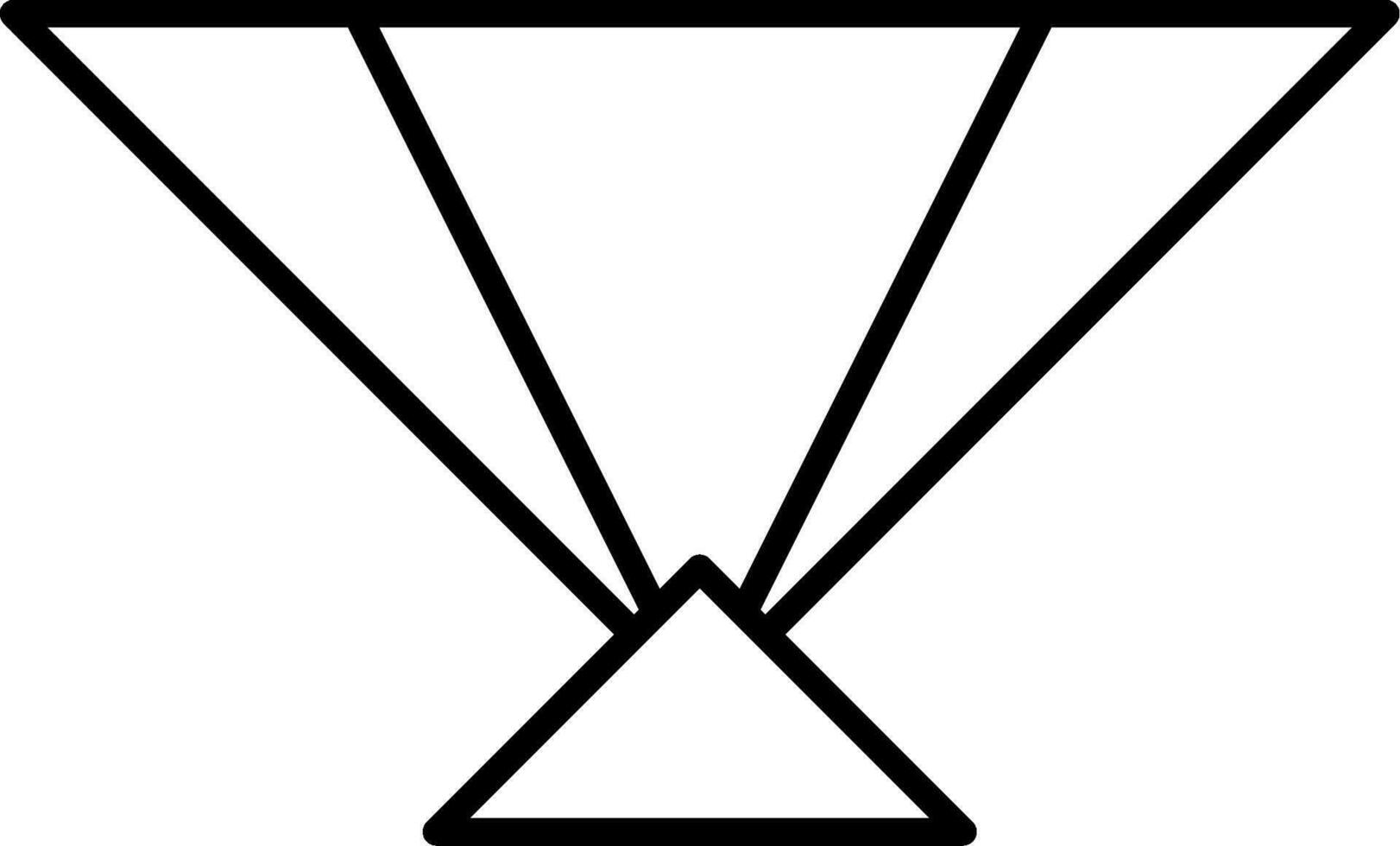 Hand Fan Line Icon vector