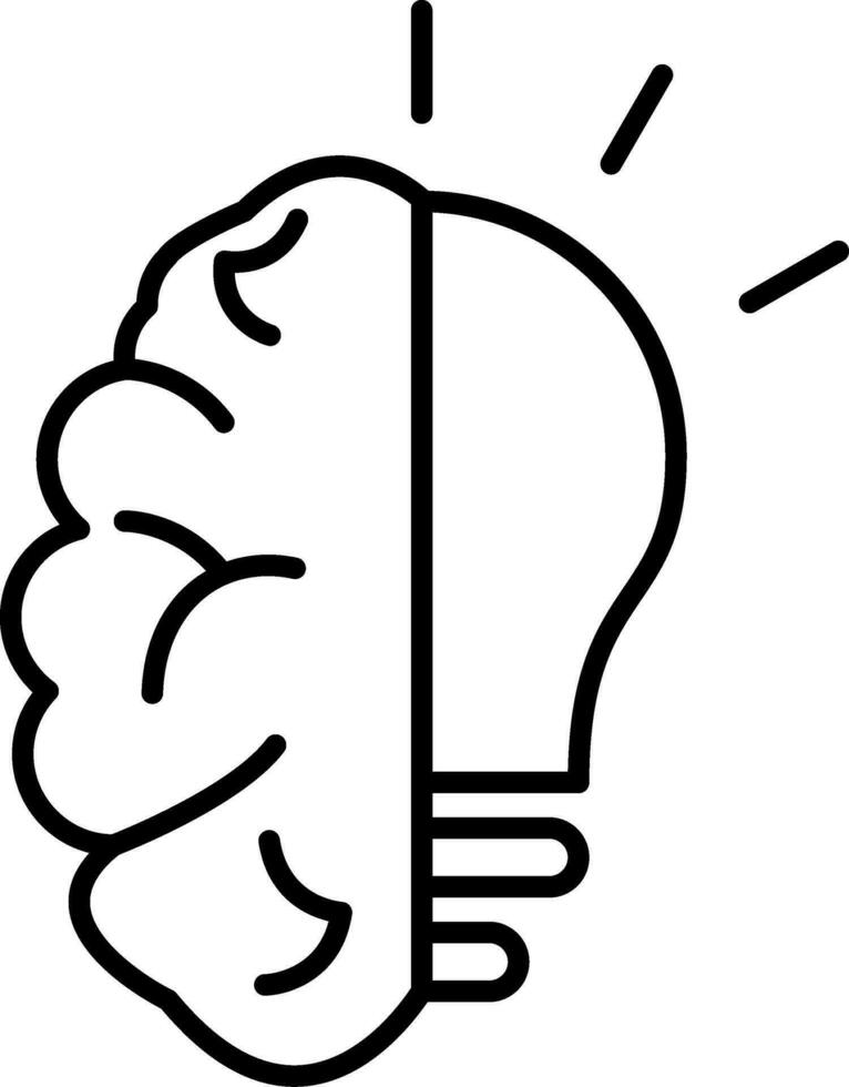 Brainstorm Line Icon vector