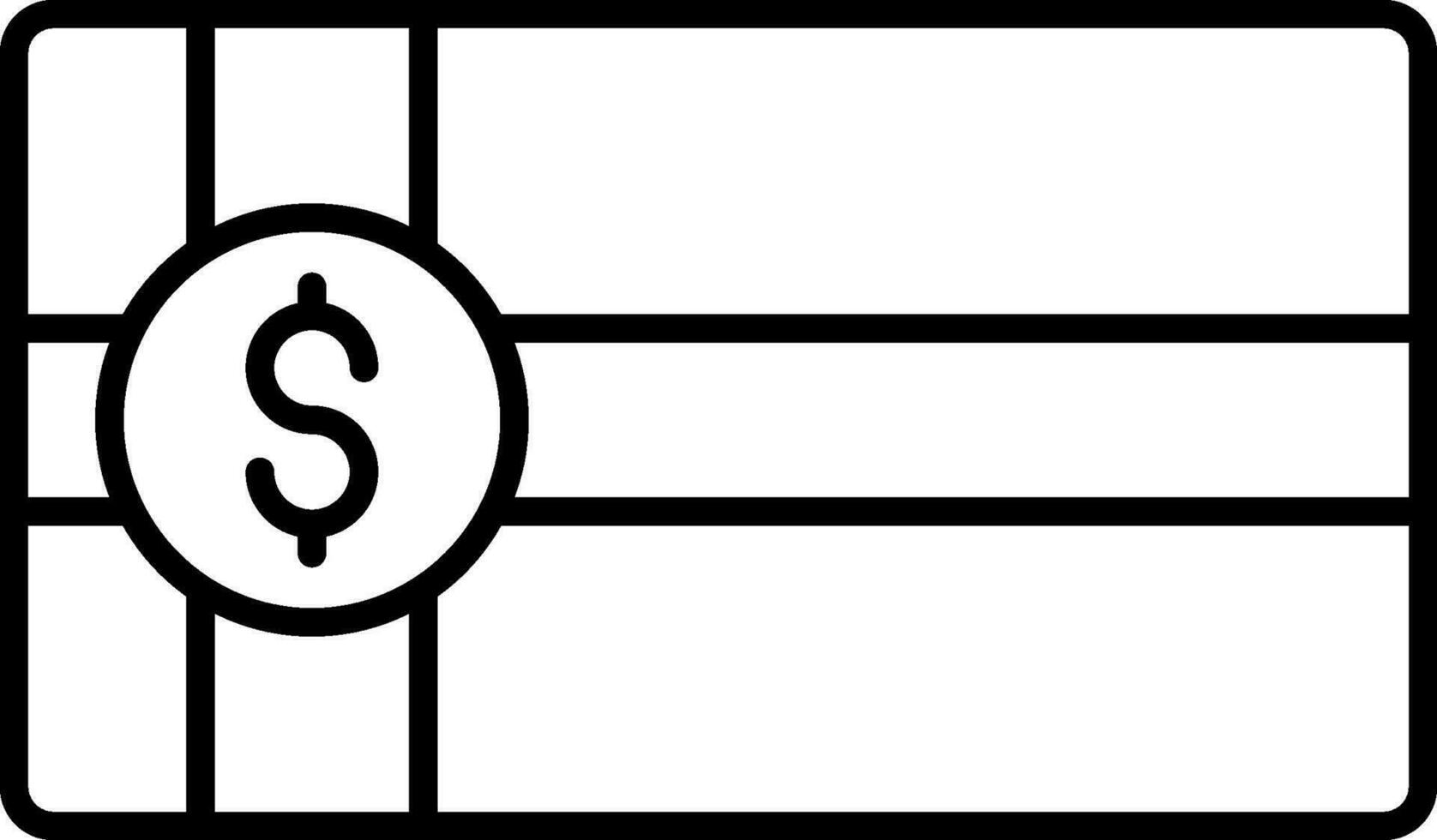 Payment Voucher Line Icon vector