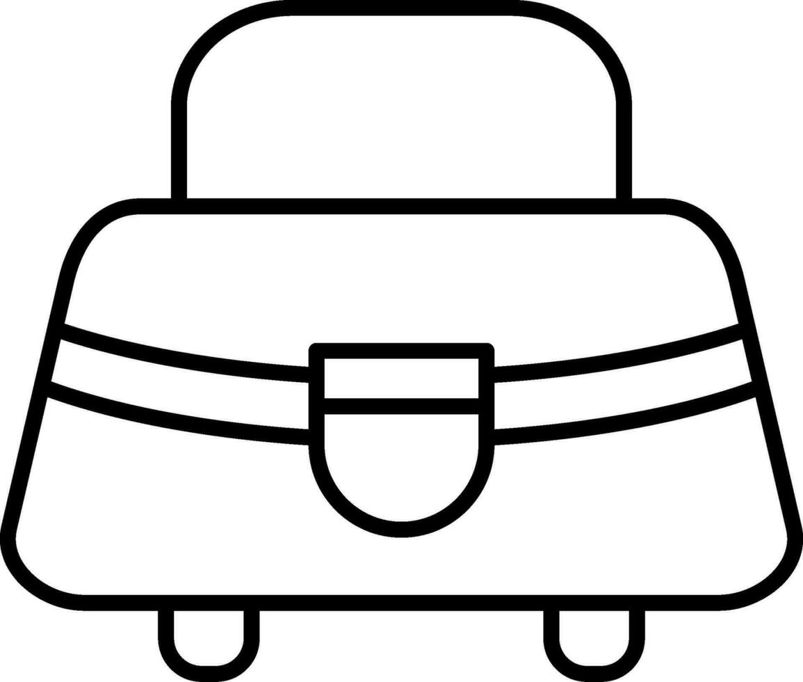 Purse Line Icon vector
