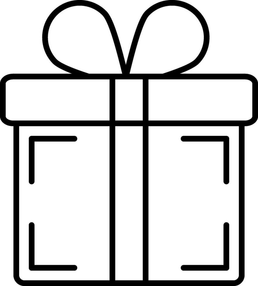 Gift Line Icon vector