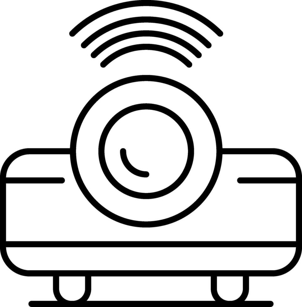 Movie Projector Line Icon vector