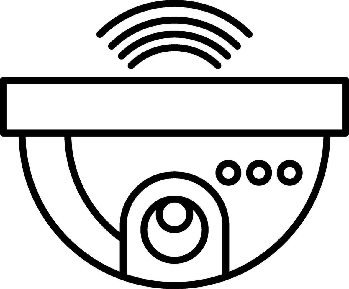 Cctv Line Icon vector