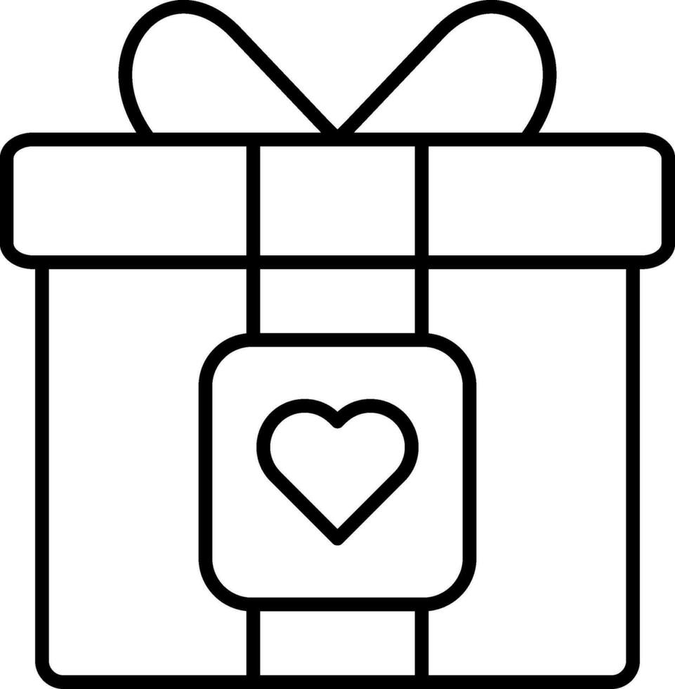 Gift Line Icon vector