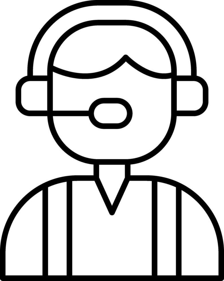 Customer Service Line Icon vector