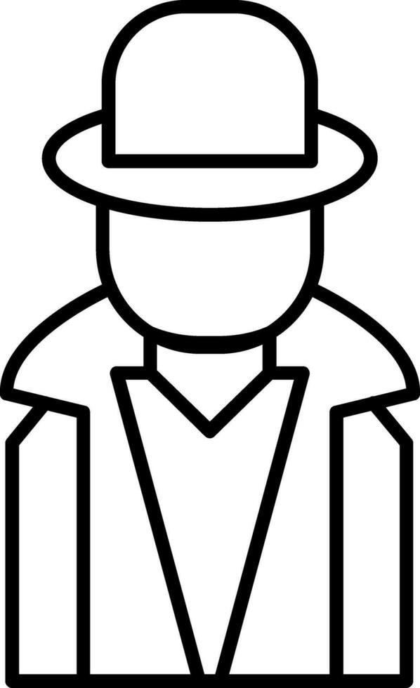 Hacker Line Icon vector