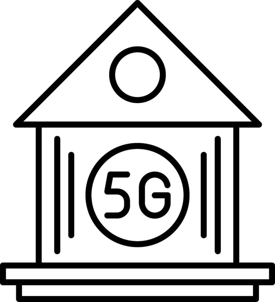 Smart Home Line Icon vector