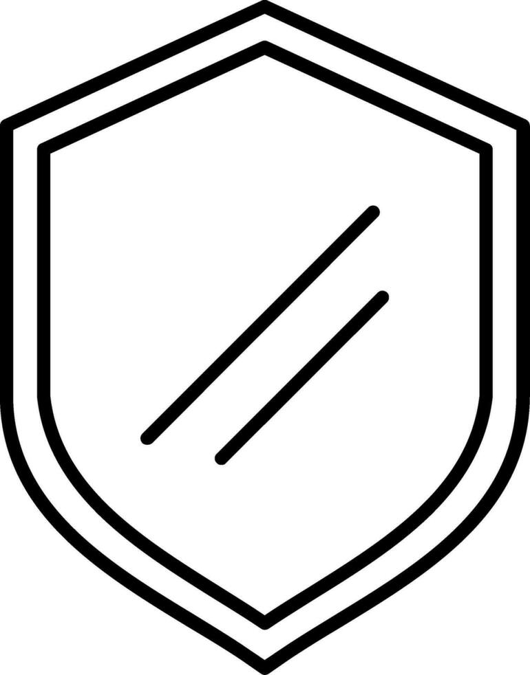 Shield Line Icon vector