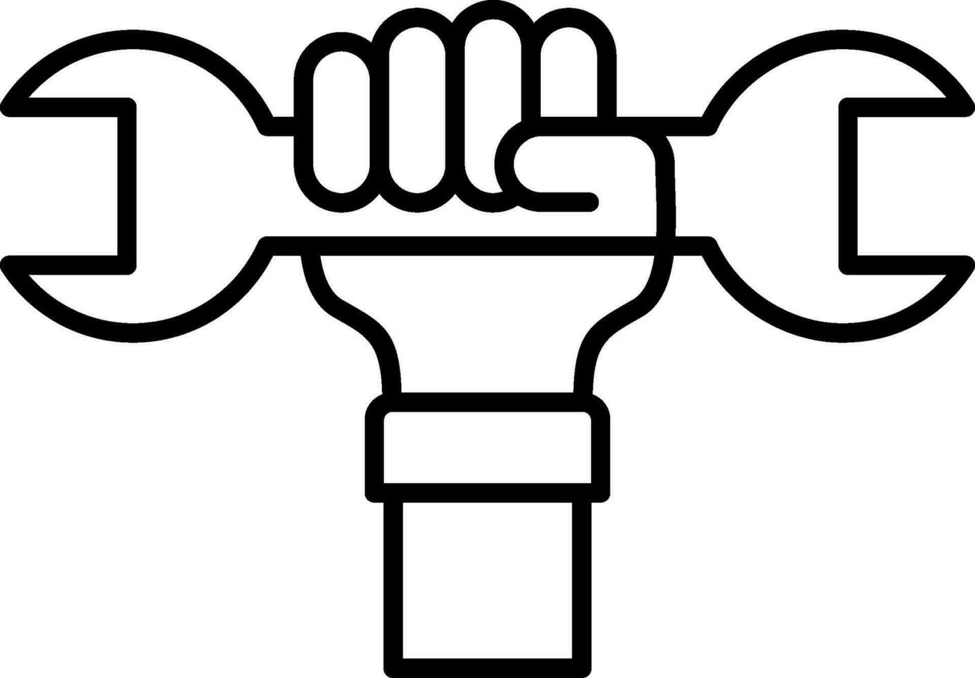 Labour Day Line Icon vector