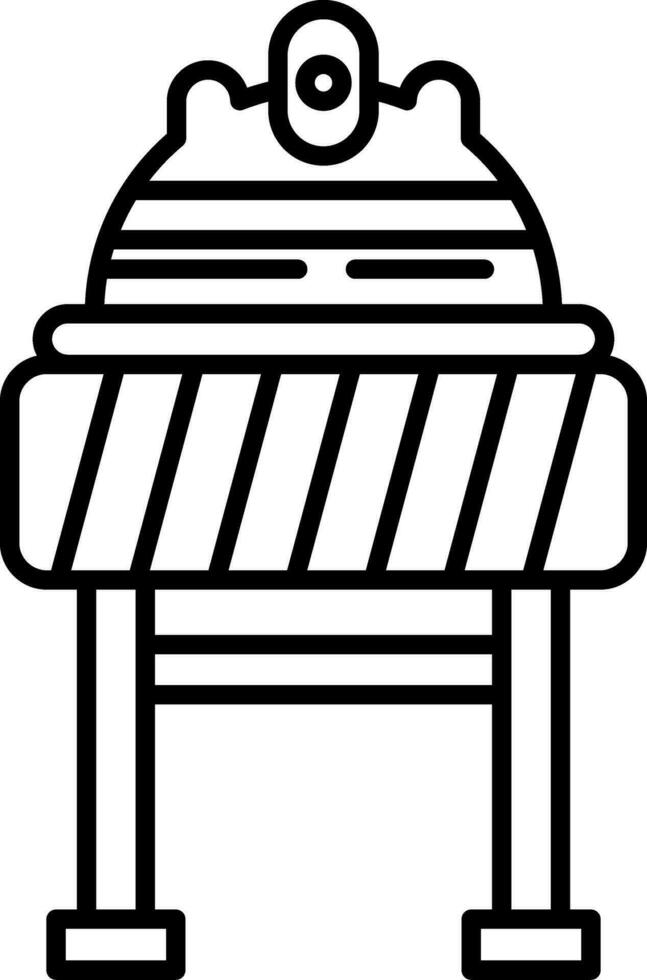 Roadblock Line Icon vector