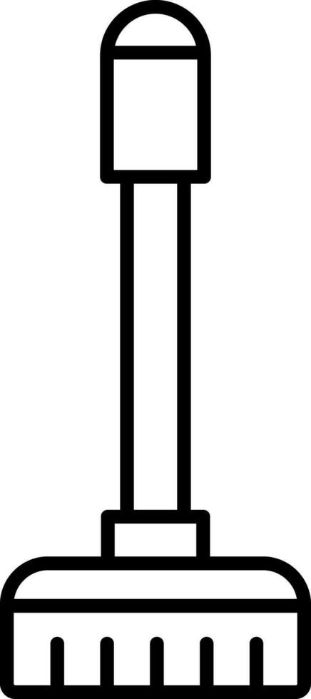 Floor Mop Line Icon vector