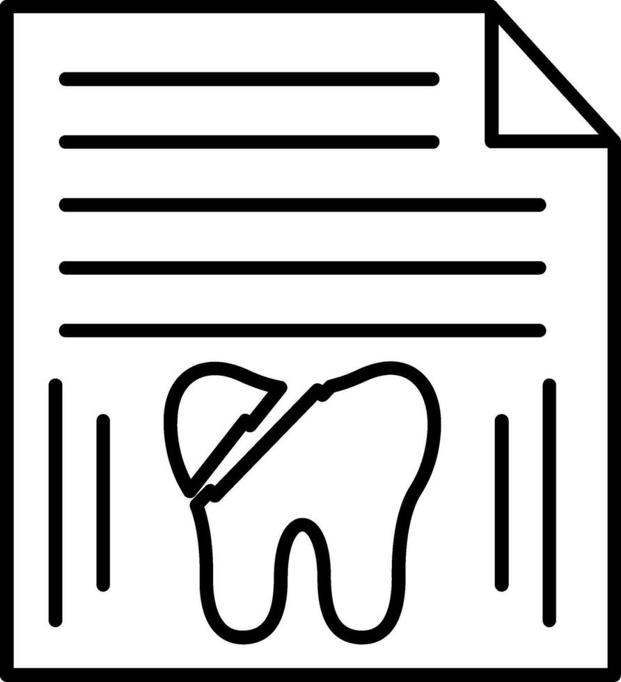 Report Line Icon vector