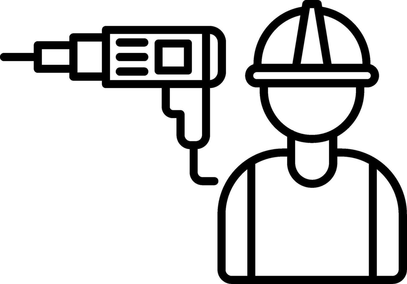 Worker Line Icon vector