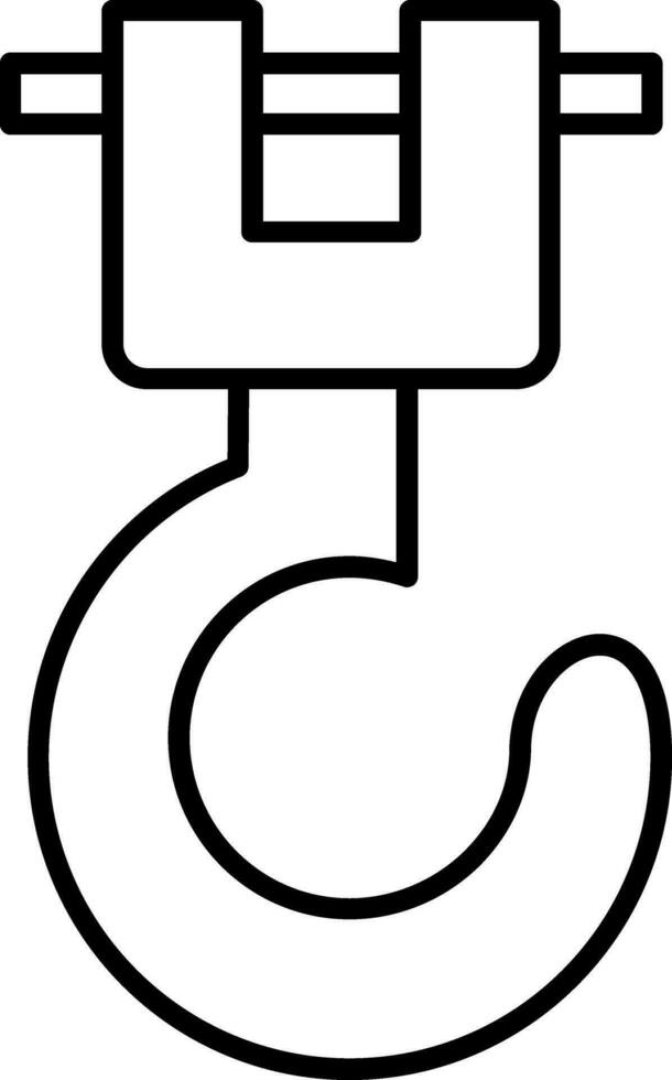 Winch Line Icon vector