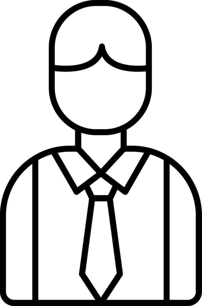 Employee Line Icon vector