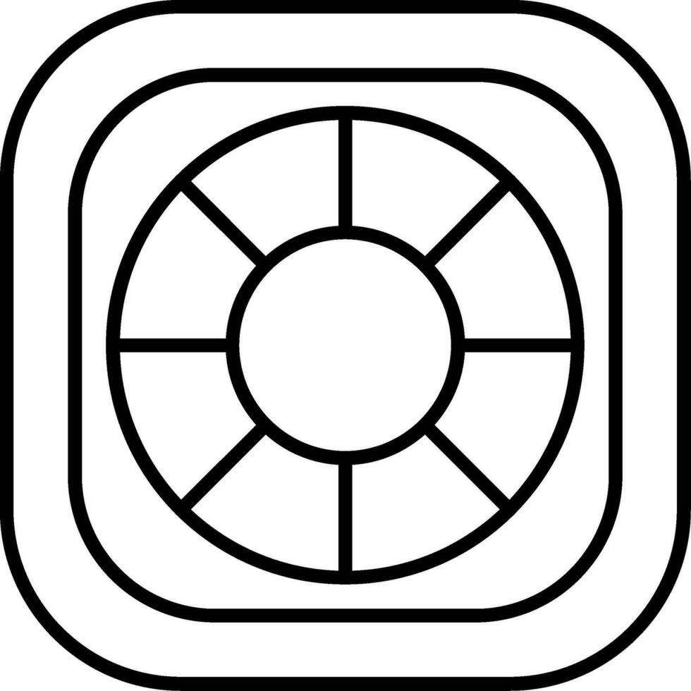 Lifebuoy Line Icon vector