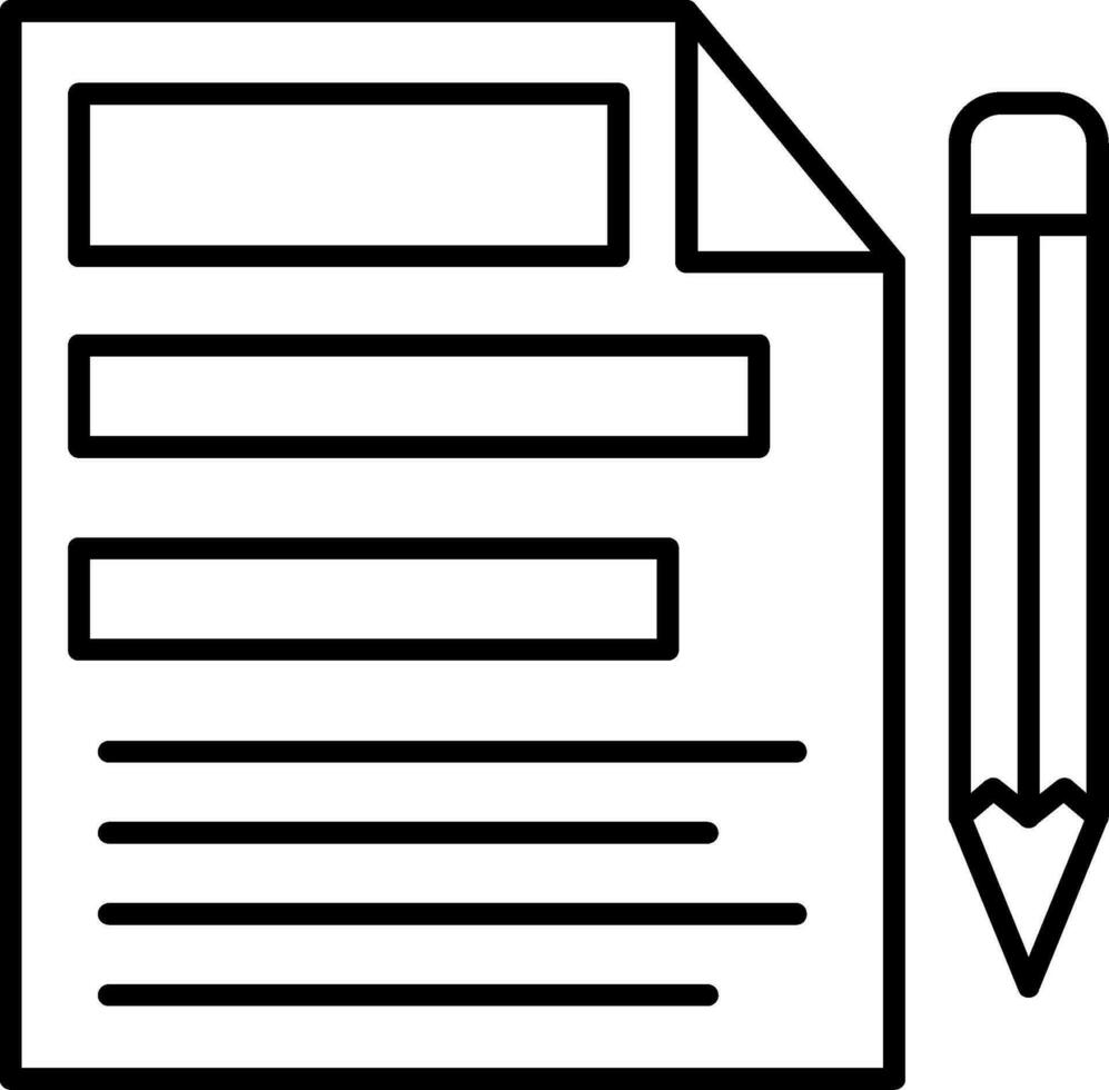 File Line Icon vector