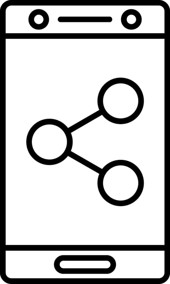 Share Line Icon vector